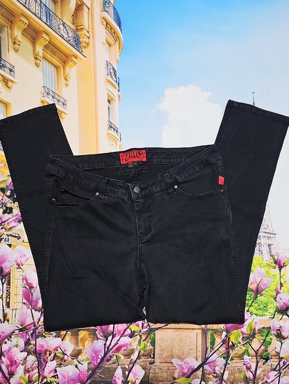 Tripp‎ NYC Black High Waist Jeans Plus Size 16